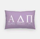 Alpha Delta Pi Lumbar Pillow Cover Greek Letters | ADPi Gifts & Decor | Campus Greek Fit