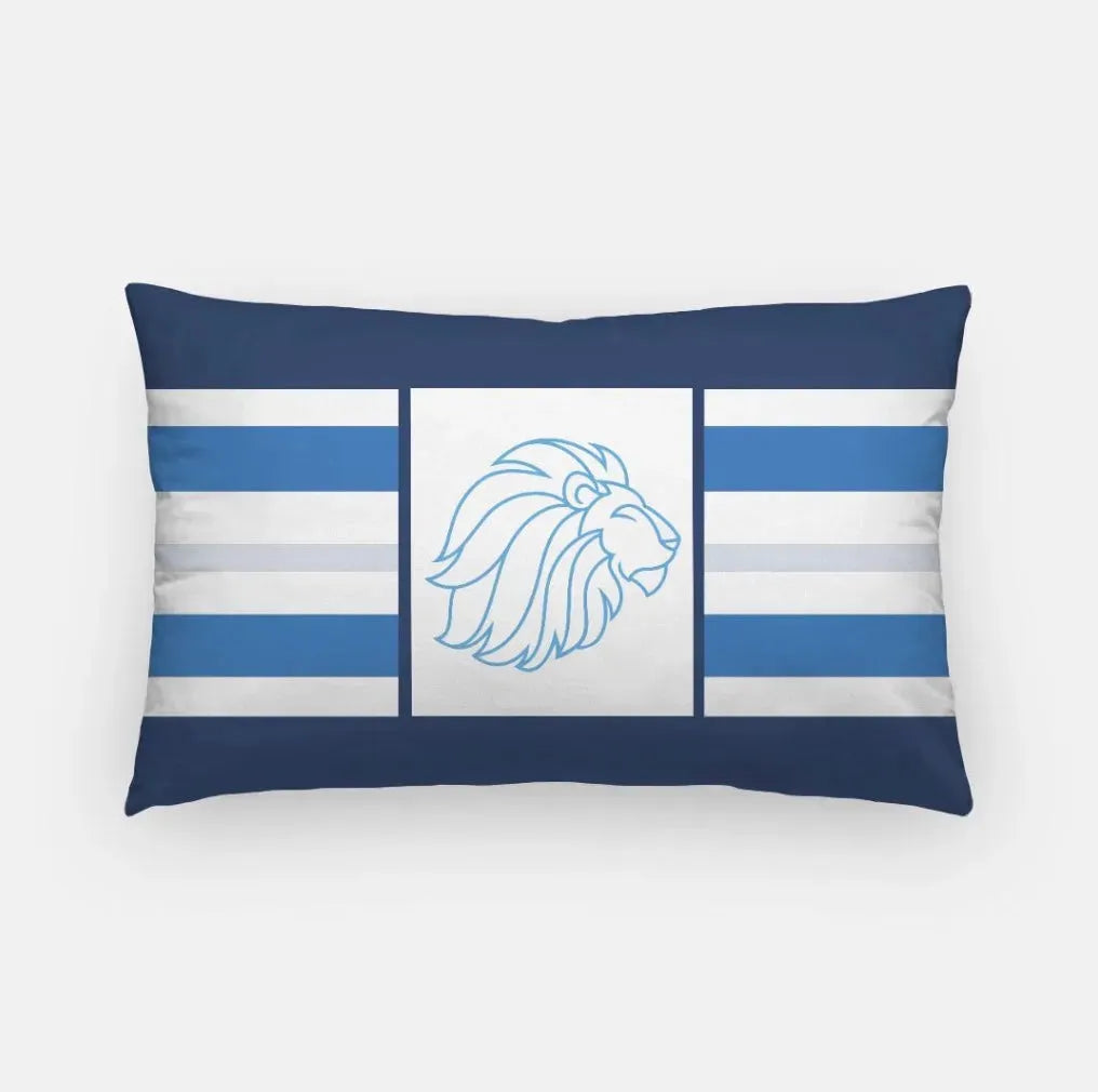 Alpha Delta Pi Lumbar Pillow Cover - Stripes Alphie Pillow Covers