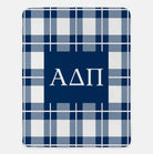 Alpha Delta Pi XL 60x80 Plaid Sherpa Blanket | ADPi Gifts & Decor