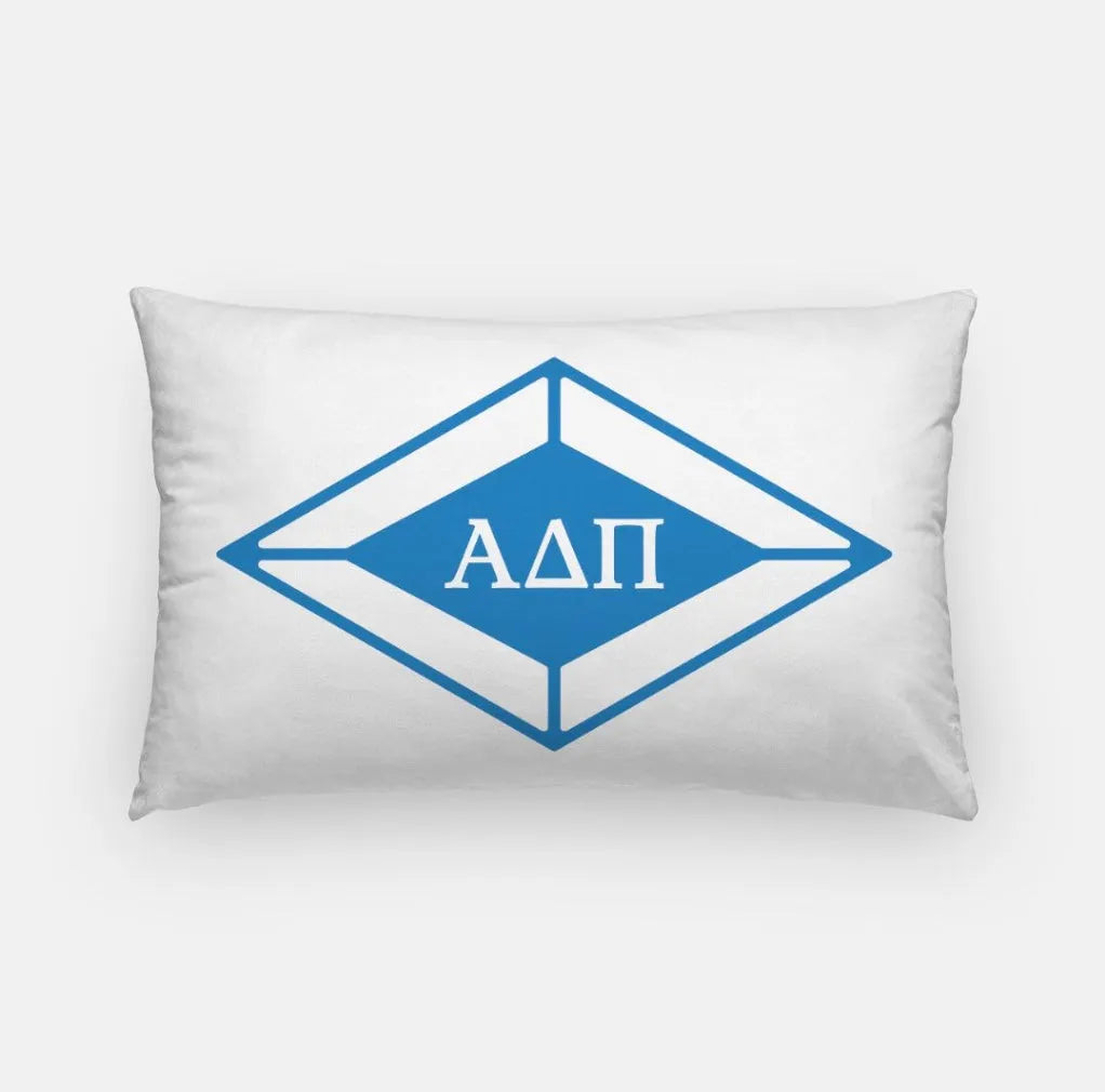 Alpha Delta Pi Lumbar Pillow Cover - Traditional Diamond | ADPi Decor | Custom Gifts