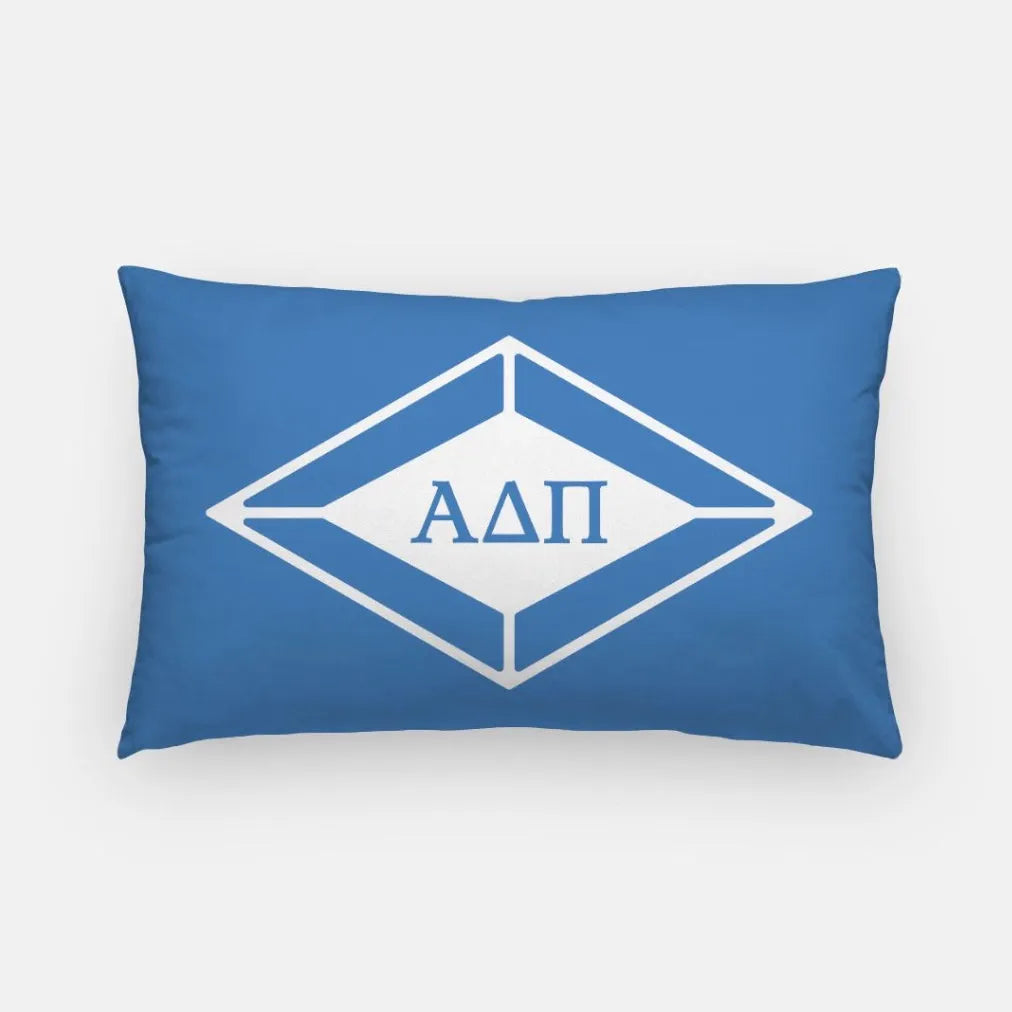 Alpha Delta Pi Lumbar Pillow Cover - Traditional Diamond | ADPi Decor | Custom Gifts