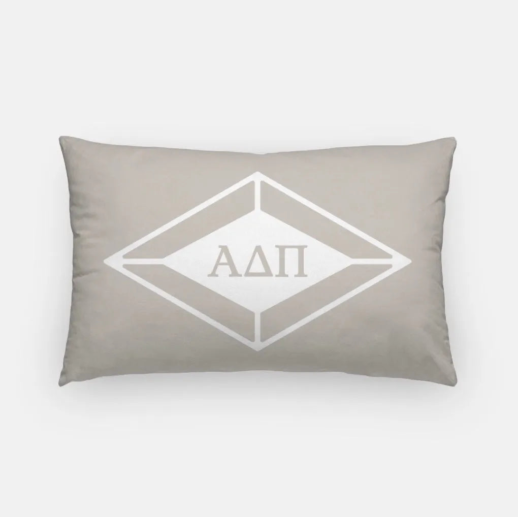 Alpha Delta Pi Lumbar Pillow Cover - Traditional Diamond | ADPi Decor | Custom Gifts