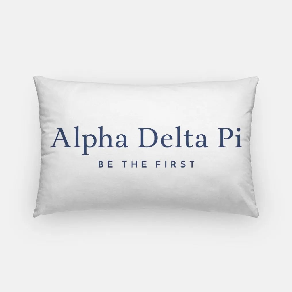 Alpha Delta Pi Lumbar Pillow Cover - Traditional