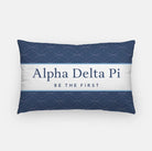 Alpha Delta Pi Lumbar Pillow Cover - Diamond Pattern | Custom Gifts | Festive Fit Home