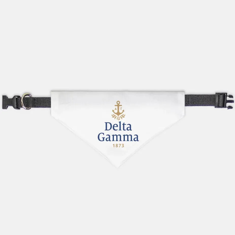 Delta Gamma Traditional Pet Bandana Medium Pet Bandanas