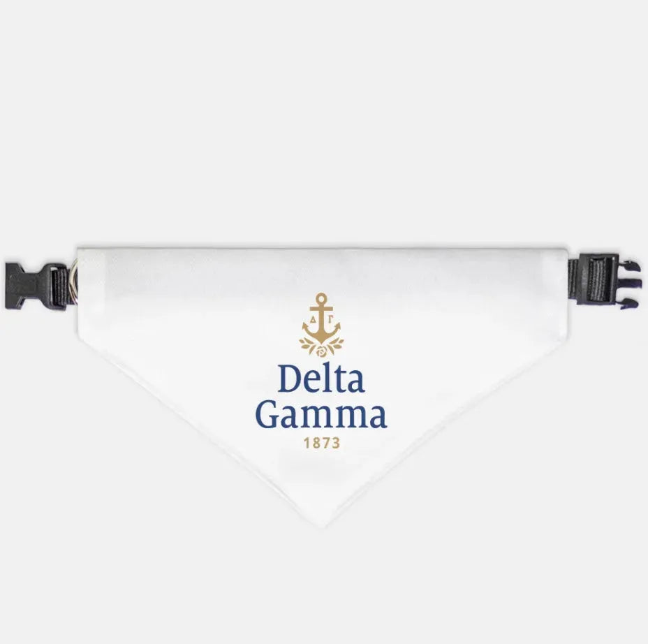 Delta Gamma Traditional Pet Bandana Large Pet Bandanas