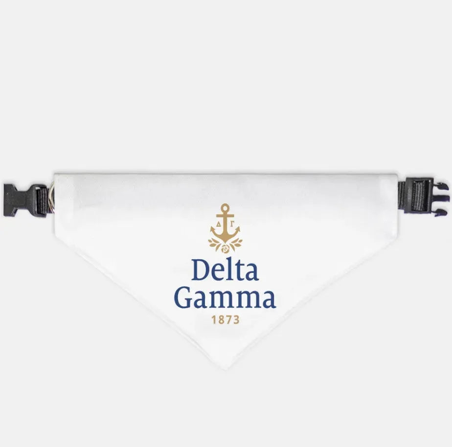 Delta Gamma Traditional Pet Bandana XL Pet Bandanas