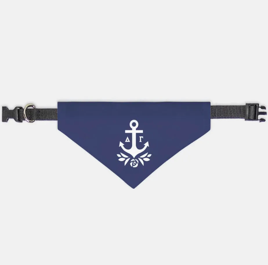 Delta Gamma Pet Bandana - Brandmark Navy Small Pet Bandanas