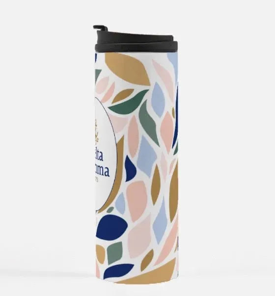Delta Gamma Flat Leaves Thermal Tumbler 16 oz. Drinkware