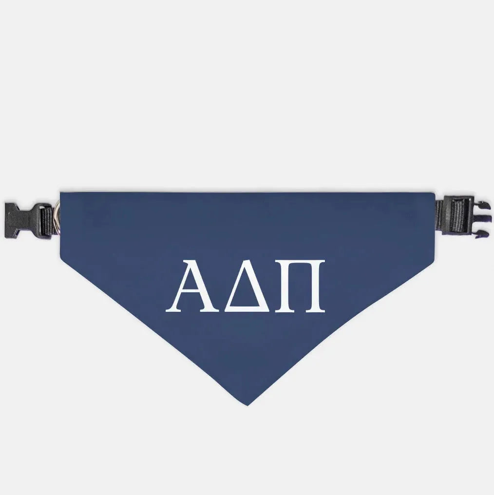 Alpha Delta Pi Pet Bandana - Greek Letters Midnight XL Pet Bandanas