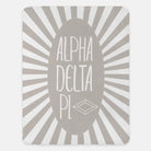 Alpha Delta Pi XL 60x80 Blanket - Starburst | Custom ADPi Gifts Decor