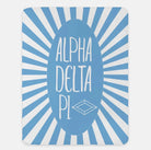 Alpha Delta Pi XL 60x80 Blanket - Starburst | Custom ADPi Gifts Decor