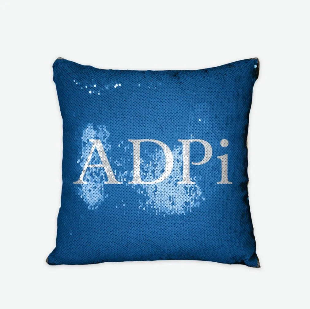 ADPi Sequin Pillow Cover | Official Gifts | Dorm Decor | Custom Gifts