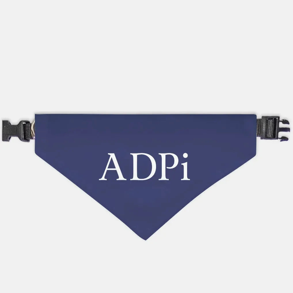 ADPi Pet Bandana Midnight Large Pet Bandanas