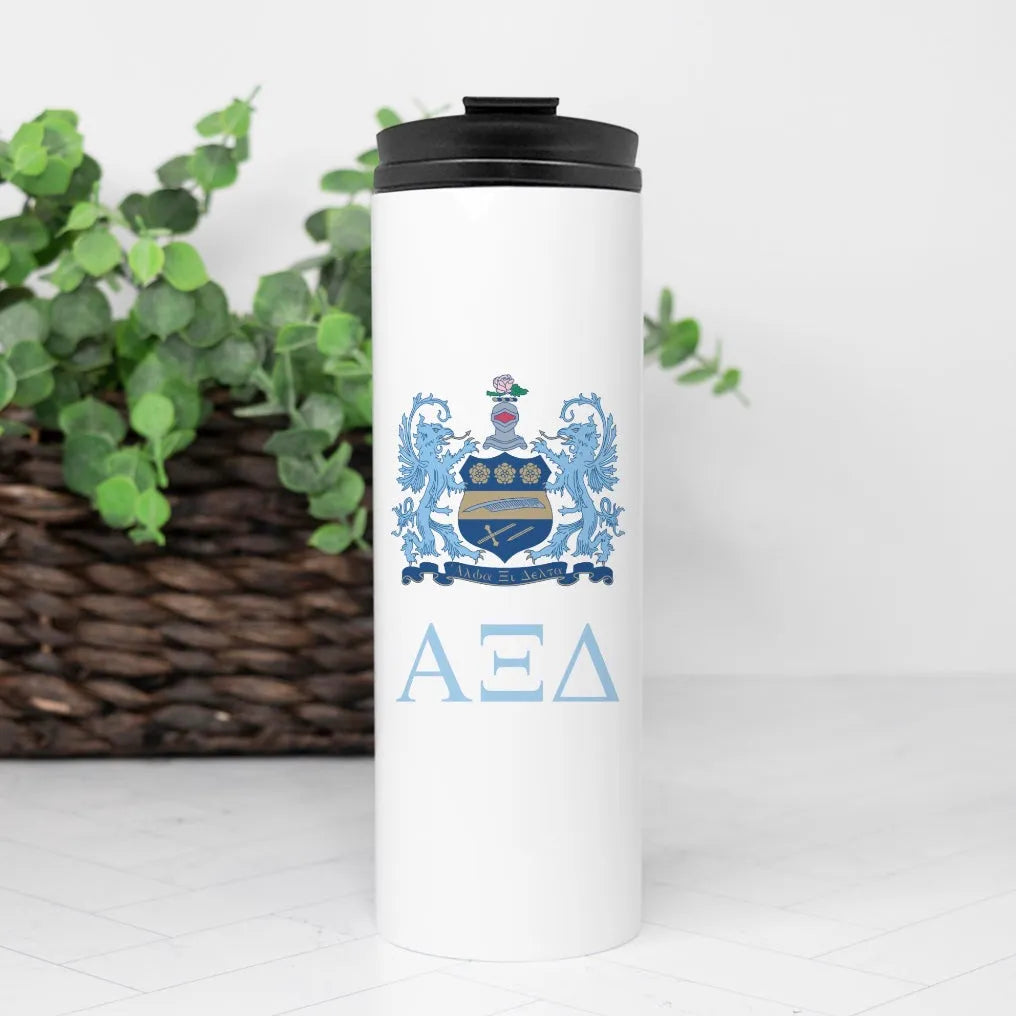 Alpha Xi Delta Thermal Tumbler - Crest 16 oz. | Official Gift Shop | Custom Merchandise