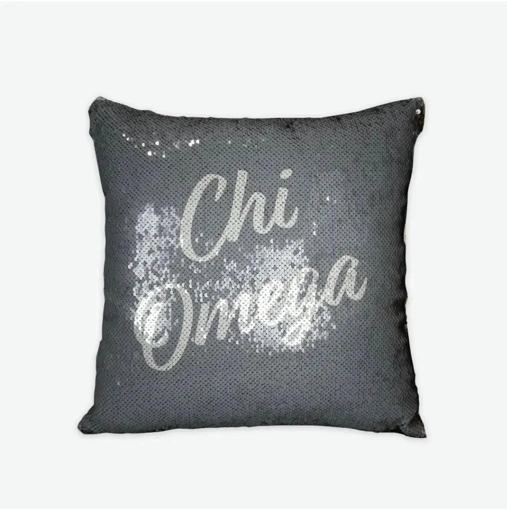 Chi Omega Sequin Pillow Cover Pillow Covers
