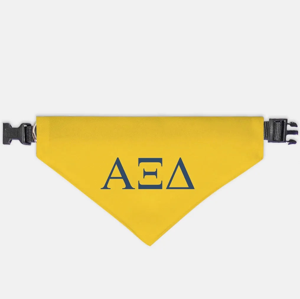 Alpha Xi Delta Pet Bandana - Greek Letters | Official Accessories |