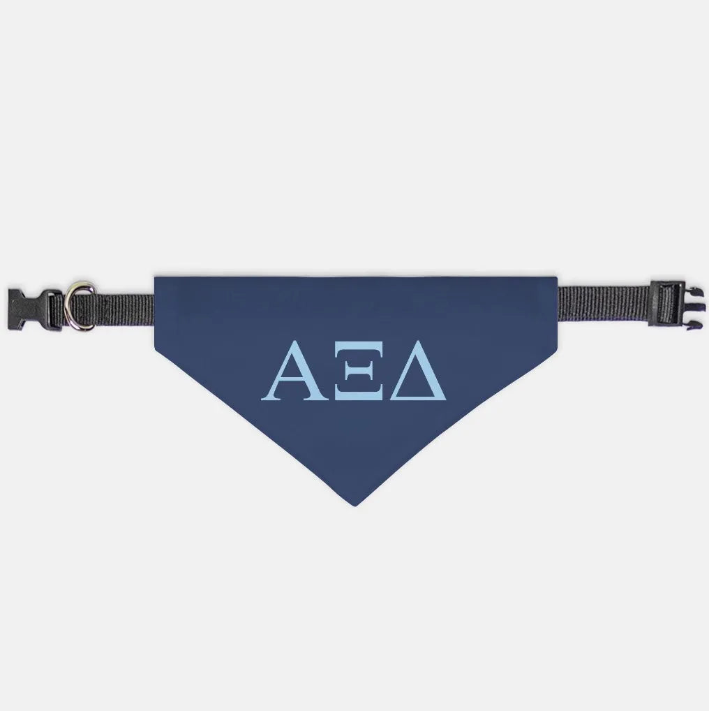 Alpha Xi Delta Pet Bandana - Greek Letters | Official Accessories |