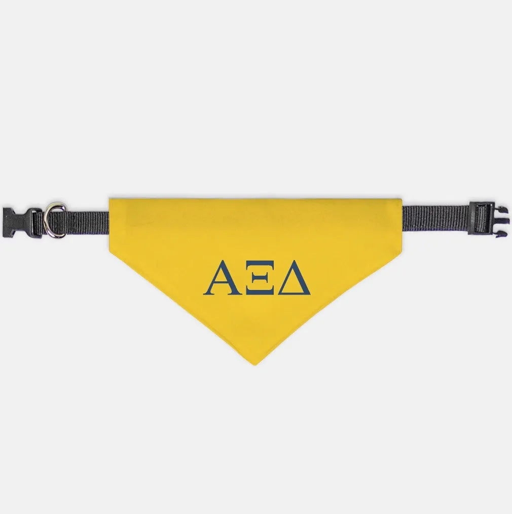 Alpha Xi Delta Pet Bandana - Greek Letters | Official Accessories |