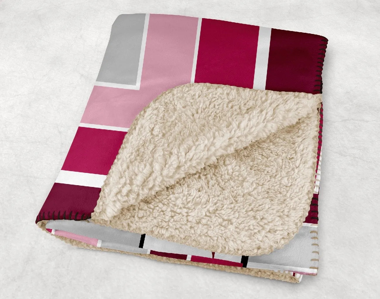 Alpha Phi XL 60x80 Sherpa Throw Blanket - Geometric | APhi Merchandise