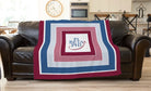 Pi Beta Phi Sherpa Blanket  XL 60x80 - Geo | Pi Phi Gifts & Decor | Festive Fit Home