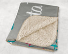 Zeta Tau Alpha XL 60x80 Sherpa Throw Blanket - Script | ZTA Merch