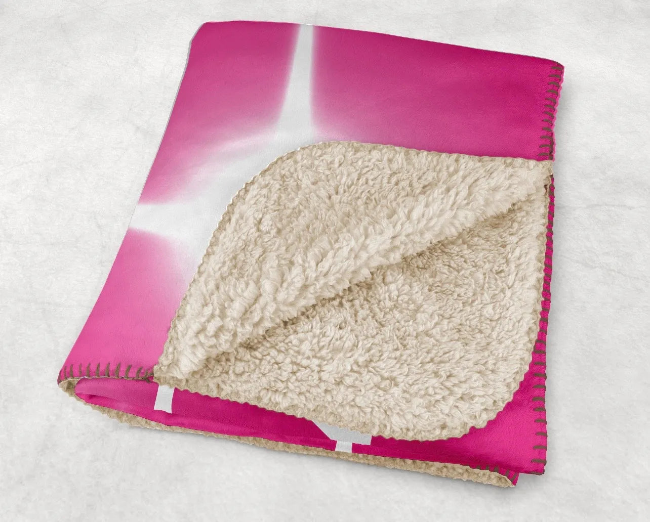 Zeta Tau Alpha XL 60x80 Sherpa Blanket - Pink Flashing Lights | Gifts