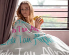 Zeta Tau Alpha XL 60x80 Sherpa Throw Blanket - Script | ZTA Merch