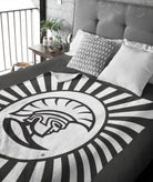 University of Tampa Sherpa Blanket - Spartan Black Starburst 60"x80"