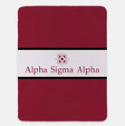 Alpha Sigma Alpha Blanket XL 60x80 Center Band | Gifts | Dorm Decor