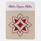 Alpha Sigma Alpha Blanket XL 60x80 Wide Band | Gifts | Dorm Decor