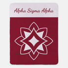 Alpha Sigma Alpha Blanket 60"x80"  Wide Band | Gifts | Dorm Decor