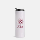 Alpha Sigma Alpha Thermal Tumbler Pearl |Official Merch | Custom Gifts | 
Campus 
Greek Fit