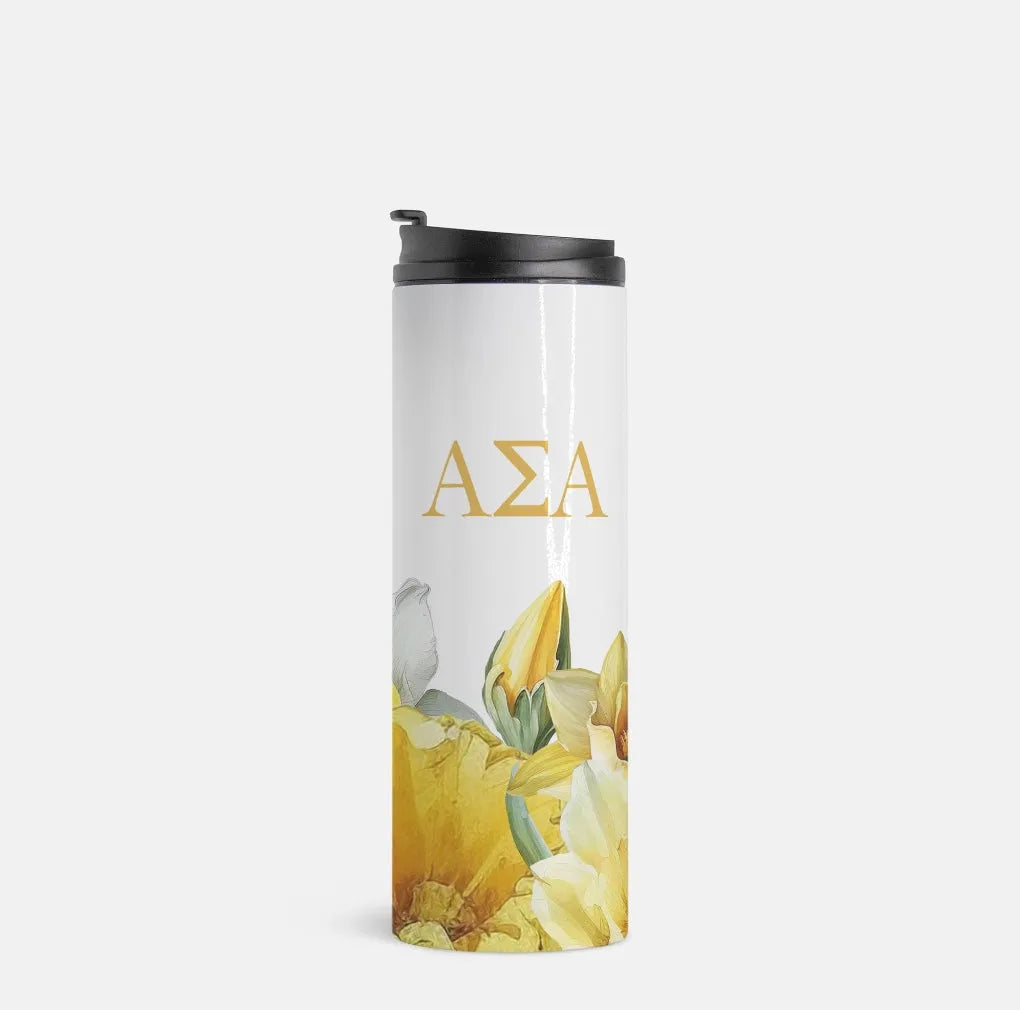 Alpha Sigma Alpha Thermal Tumbler - Narcissus | Official Merchandise