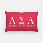 Alpha Sigma Alpha Traditional Lumbar Pillow Cover | Custom Gifts | Festive Fit Home