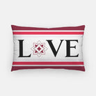 Alpha Sigma Alpha "LOVE" Lumbar Pillow Cover | Official Gifts | Decor | Festive Fit Home