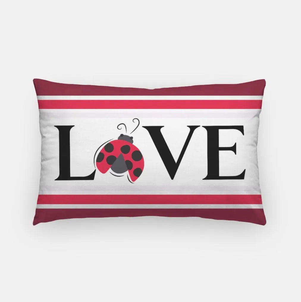 Alpha Sigma Alpha "LOVE" Lumbar Pillow Cover | Official Gifts | Decor | Festive Fit Home