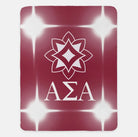 Alpha Sigma Alpha Blanket - Flashing Lights - 60"x80" | Custom Gifts | Festive Fit Home