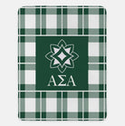 Alpha Sigma Alpha Plaid Sherpa Blanket - 60"x80" | Official Gift Shop