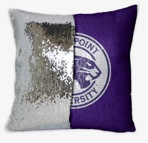 High Point University Sequin Pillow Cover - Panther Seal Pillow Covers