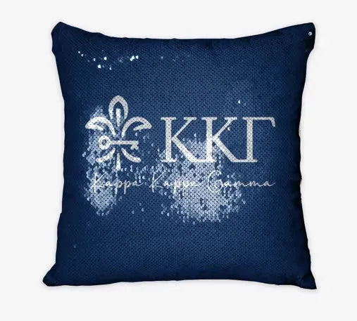 Kappa Kappa Gamma Sequin Pillow Cover Pillow Covers