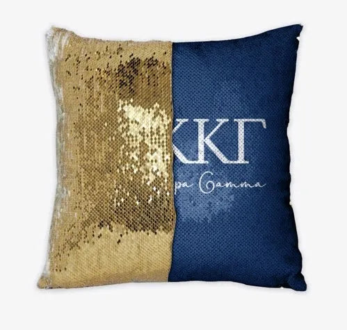 Kappa Kappa Gamma Sequin Pillow Cover | Big Little Gifts