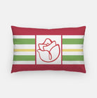 Alpha Gamma Delta Lumbar Pillow Cover - Stripes | Official Merchandise