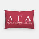 Alpha Gamma Delta Lumbar Pillow Cover - Greek Letters | Custom Gifts | Official Merchandise | Festive Fit Home