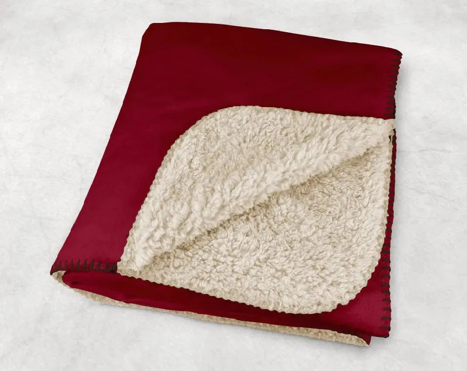 Alpha Sigma Alpha XL 60x80 Sherpa Throw Blanket Throw Blankets