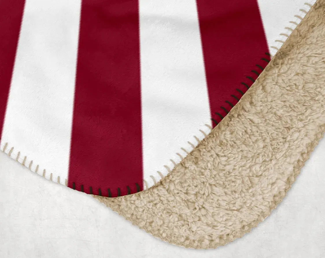 Alpha Sigma Alpha XL 60x80 Throw Blanket - Crest Starburst Throw Blankets