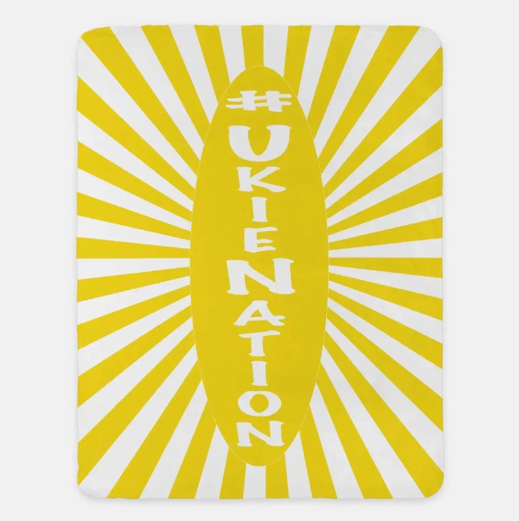 #UKIENATION Sherpa Blanket - Starburst 60"x80" - Campus Greek Fit