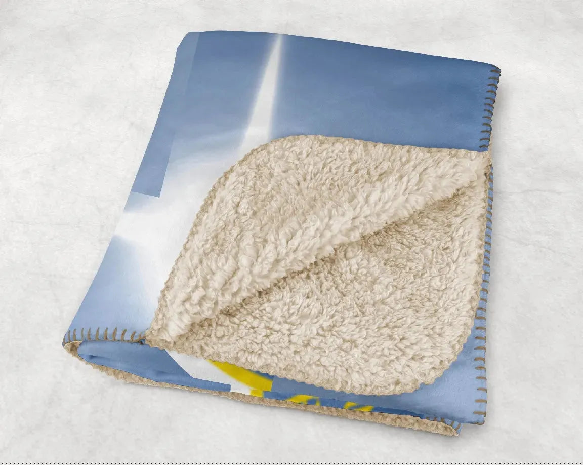 Philadelphia Ukrainian Nationals Sherpa Blanket - Flashing Lights 60"x80" Throw Blankets