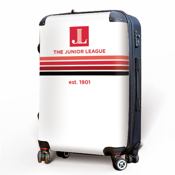 Junior League 20" Carry-on Suitcase Preppy Stripes Side