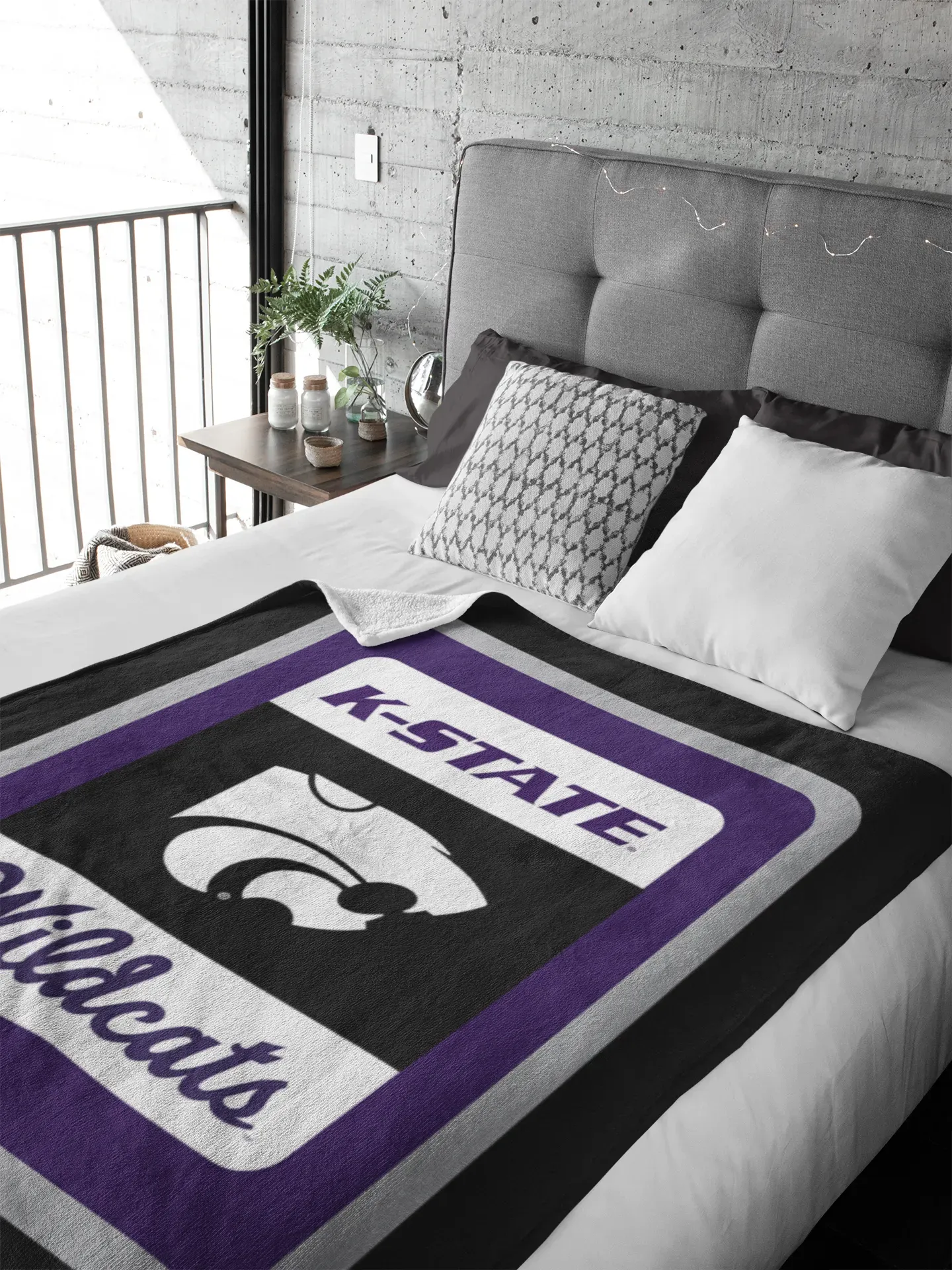 Kansas State University XL 60x80 Throw Blanket - K-State Wildcats Throw Blankets